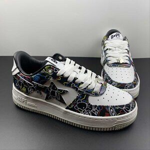 NWT Bape Sta Low Unisex Black Unisex Shoes
